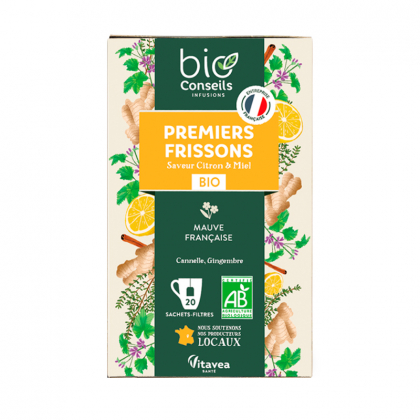 Infusion bio - Premiers frissons - Boite de 20 sachets
