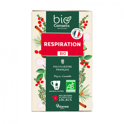Infusion bio - Respiration - Boite de 20 sachets