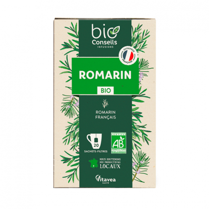 Infusion bio - Romarin de France - Boite de 20 sachets