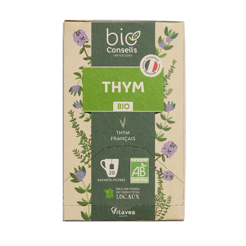 Infusion bio - Thym de France - Boite de 20 sachets