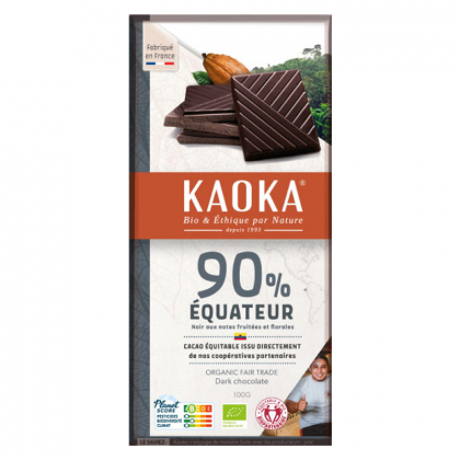 Chocolat noir 90% bio - Équateur - 100g