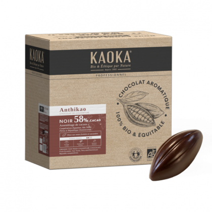 Chocolat de couverture noir 58% bio - Vrac 5kg