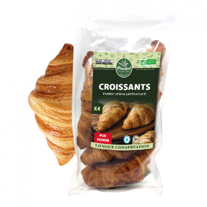 Croissant au beurre bio x4 - 220g