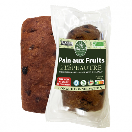Pain bio aux fruits à l'épeautre et aux noix - 400g