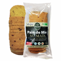 Pain de mie bio au maïs et graines de tournesol - 350g