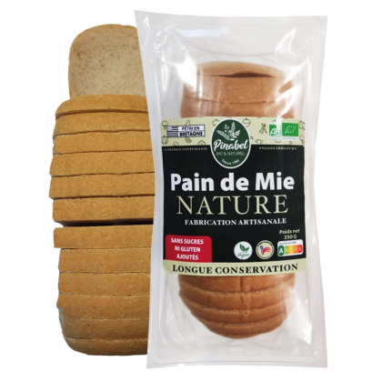 Pain de mie bio tranché nature - 350g