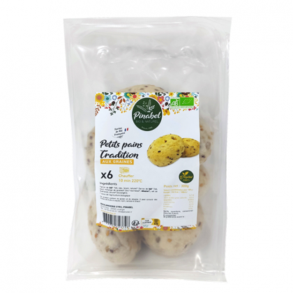 Petits pains bio aux graines - 6x50g