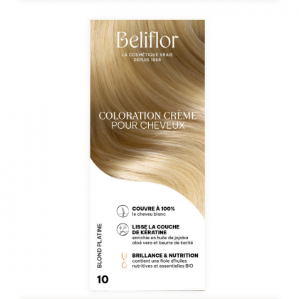 Coloration crème n°10 - Blond platine - Étui de 135ml