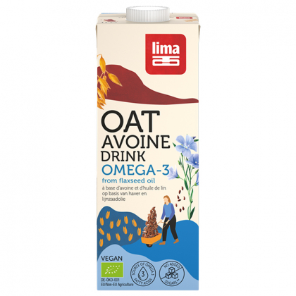 Boisson d’avoine riche en oméga 3 - 1L