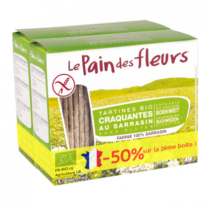 Tartines craquantes au sarrasin sans gluten - Lot de 2x300g