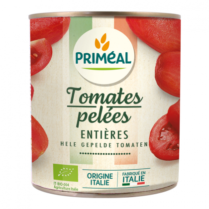 Tomates entières pelées - Origine Italie - 800g