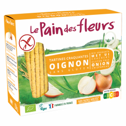 Tartines craquantes bio apéritif sans gluten - Oignons - 150g