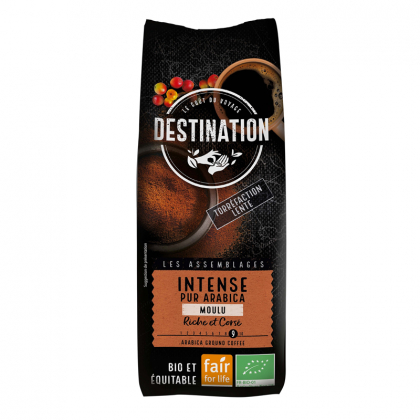 Café bio et équitable Intense pur arabica moulu - 250g