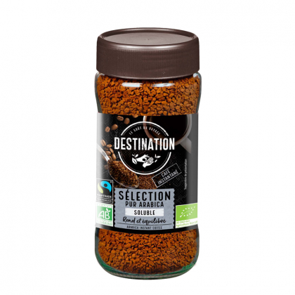 Café bio et équitable Sélection pur arabica soluble - 100g