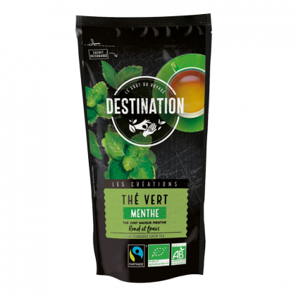 Thé vert bio et équitable à la menthe - 100g
