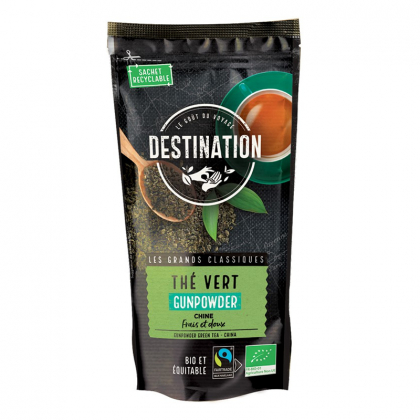 Thé vert bio et équitable Gunpowder - 100g