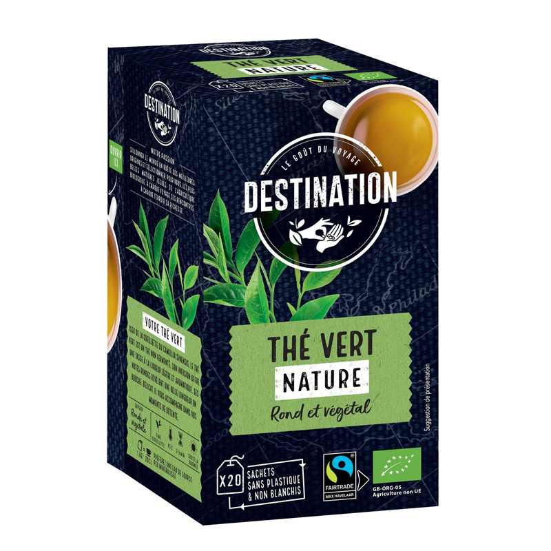 Thé vert bio nature - 20 infusettes