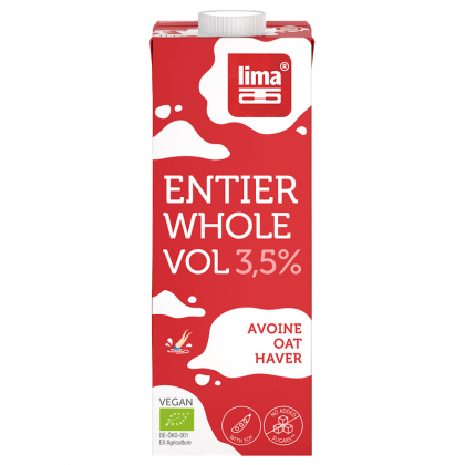 Boisson végétale à l'avoine - Entier whole drink 3,5% mg - 1L