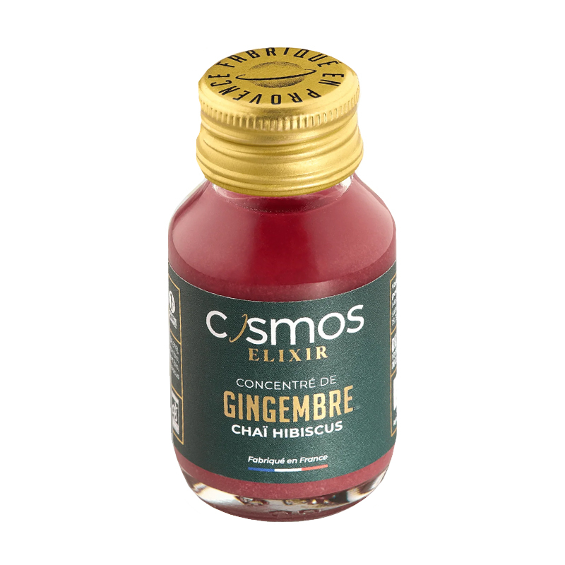 Cosmos Elixir - Concentré de gingembre, chaï et hibiscus bio - 52ml
