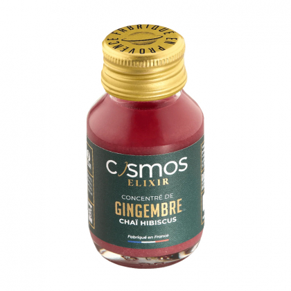 Cosmos Elixir - Concentré de gingembre, chaï et hibiscus bio - 52ml