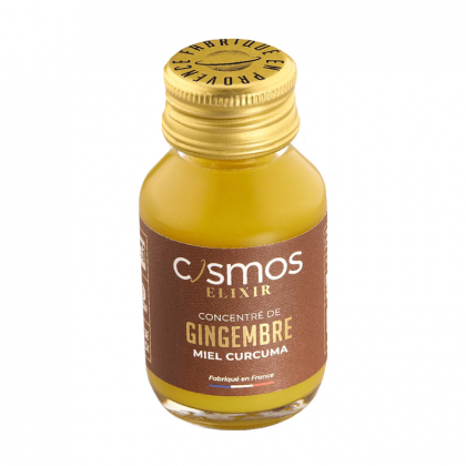 Cosmos Elixir - Concentré de gingembre, miel et curcuma bio - 52ml