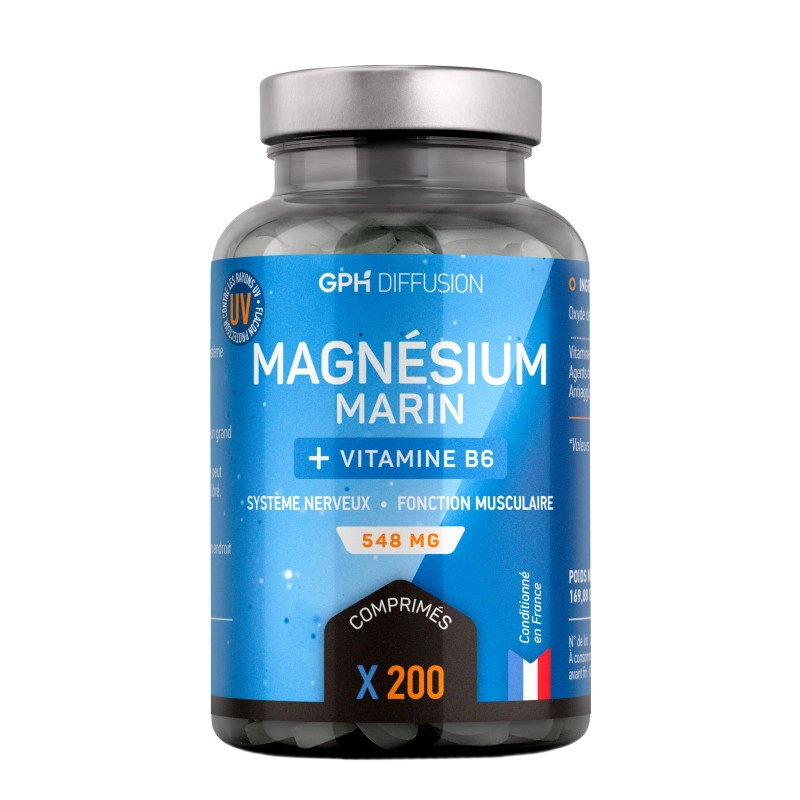 Magnésium marin et vitamine B6 - 200 comprimés