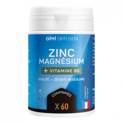 Zinc, magnésium et vitamine B6 - 60 comprimés
