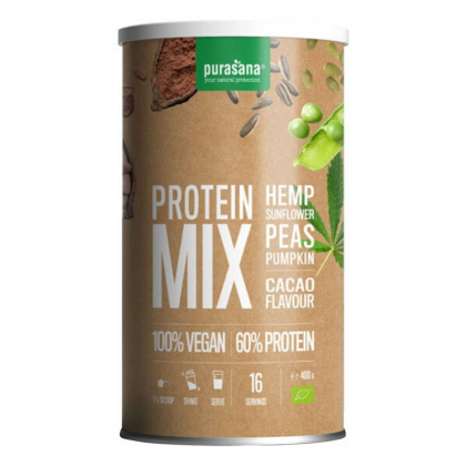 Protéine de pois, tournesol, chanvre et potiron - Cacao - 400g