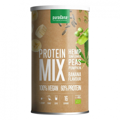 Protéine de pois, tournesol, chanvre et potiron - Banane - 400g