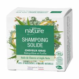 Shampoing solide pour cheveux gras - 80ml