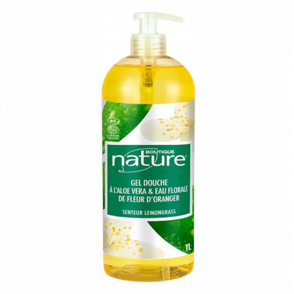 Gel douche à l'aloe vera et fleur d'oranger - 1L
