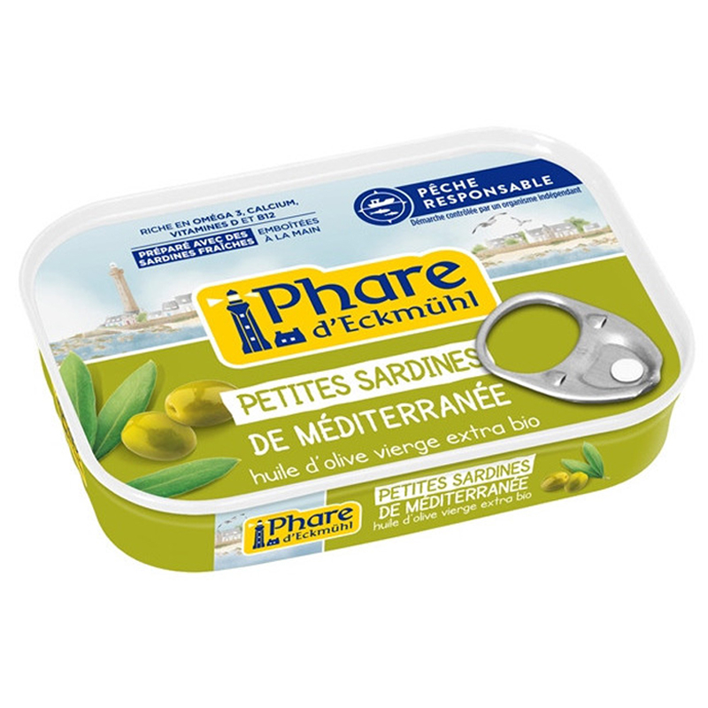 Petites sardines à l’huile olive bio - 100g