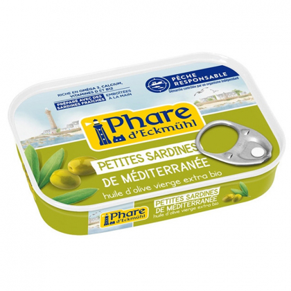 Petites sardines à l’huile olive bio - 100g