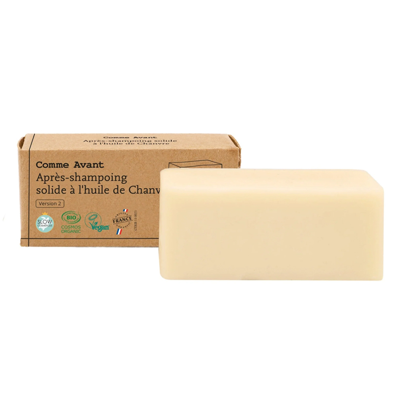 Après shampoing solide à l'huile de chanvre bio - 45g