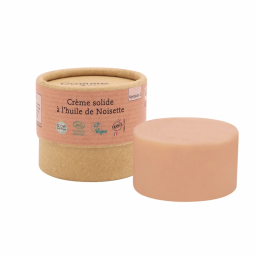 Crème solide à l'huile de noisette et manjishta bio - 50g