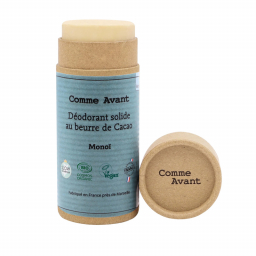 Déodorant solide au beurre de cacao et monoï bio - 60g