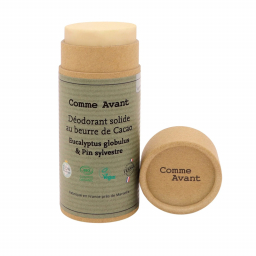 Déodorant solide au beurre de cacao, eucalyptus et pin sylvestre bio - 50g