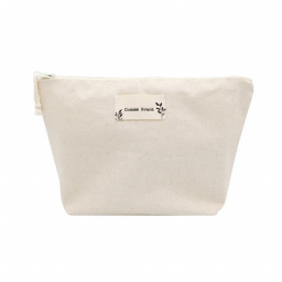 Pochette de toilette en coton bio