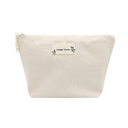 Pochette de toilette en coton bio