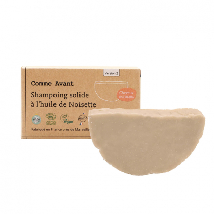 Shampoing solide à l'huile de noisette bio - 70g