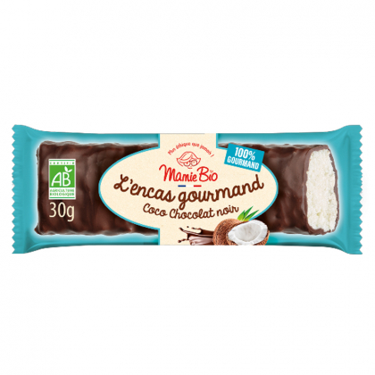Barre à la noix de coco et chocolat noir bio - 35g