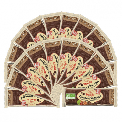 Barre à la pâte à tartiner bio et billes soufflées - Lot de 20x35g
