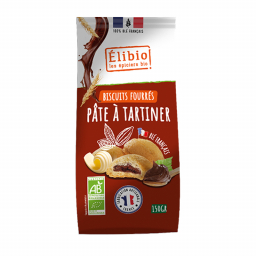Biscuits bio fourrés à la pâte à tartiner - 150g