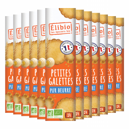 Galettes sablées pur beurre bio - Lot de 12x125g
