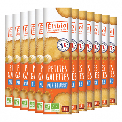 Galettes sablées pur beurre bio - Lot de 12x125g