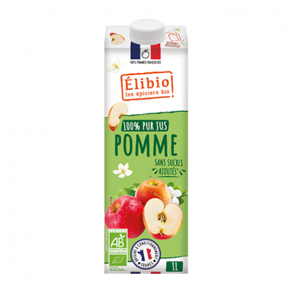 Jus de pomme bio sans sucre ajouté - Tetra 1L