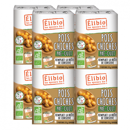 Pois chiches bio - Lot de 8x380g