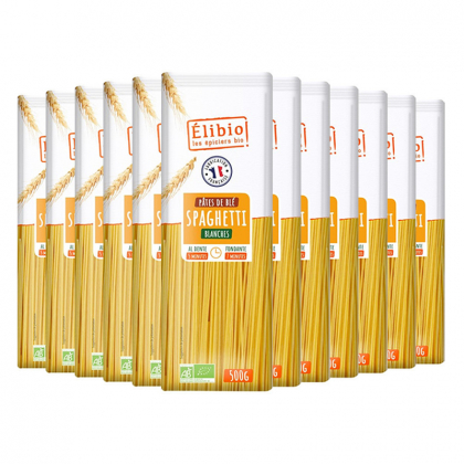 Spaghetti blancs bio - Lot de 12x500g