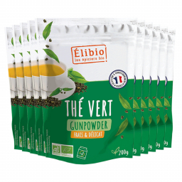 Thé vert Gunpowder bio - Lot de 10x200g