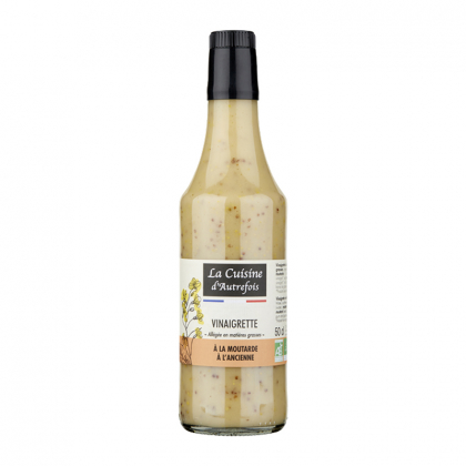 Vinaigrette allégée à la moutarde à l'ancienne bio - 50cl